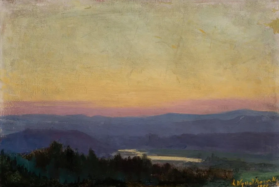 The Vistula near Tyniec at Sunset