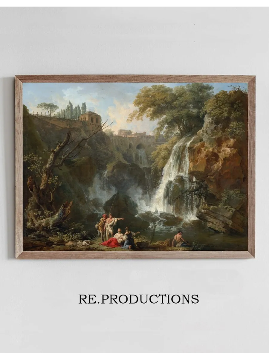 The Waterfalls at Tivoli, with the Villa of Maecenas