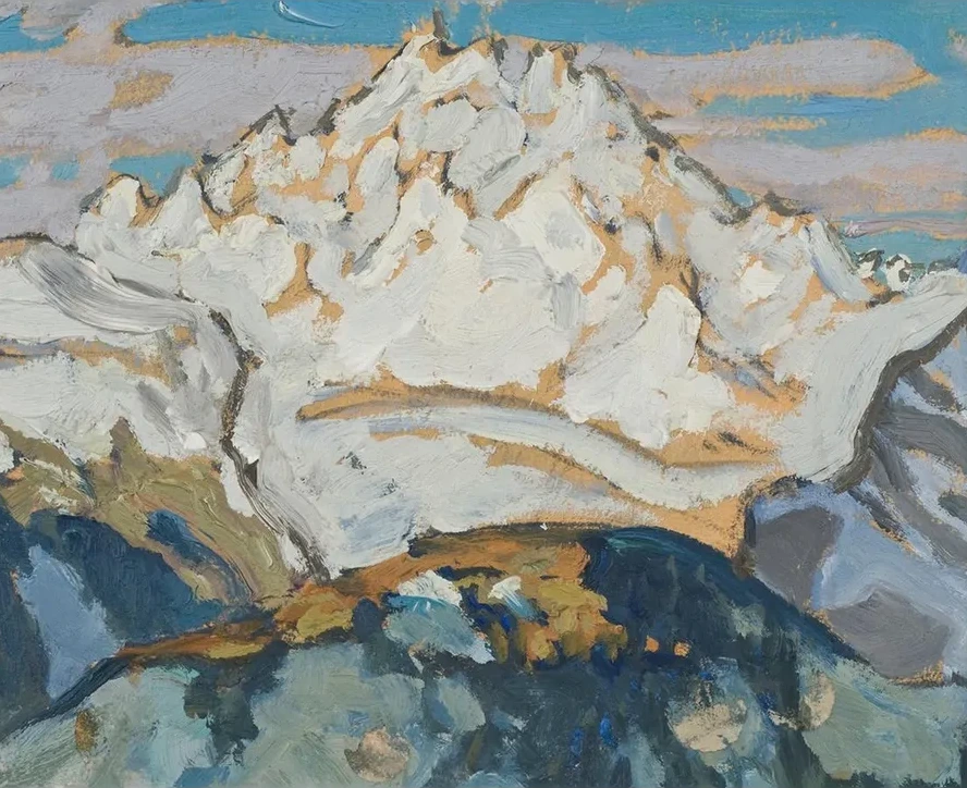 The White Mountain Top. Study from Switzerland