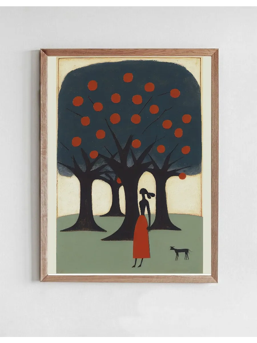 The Woman And The Apple Tree
