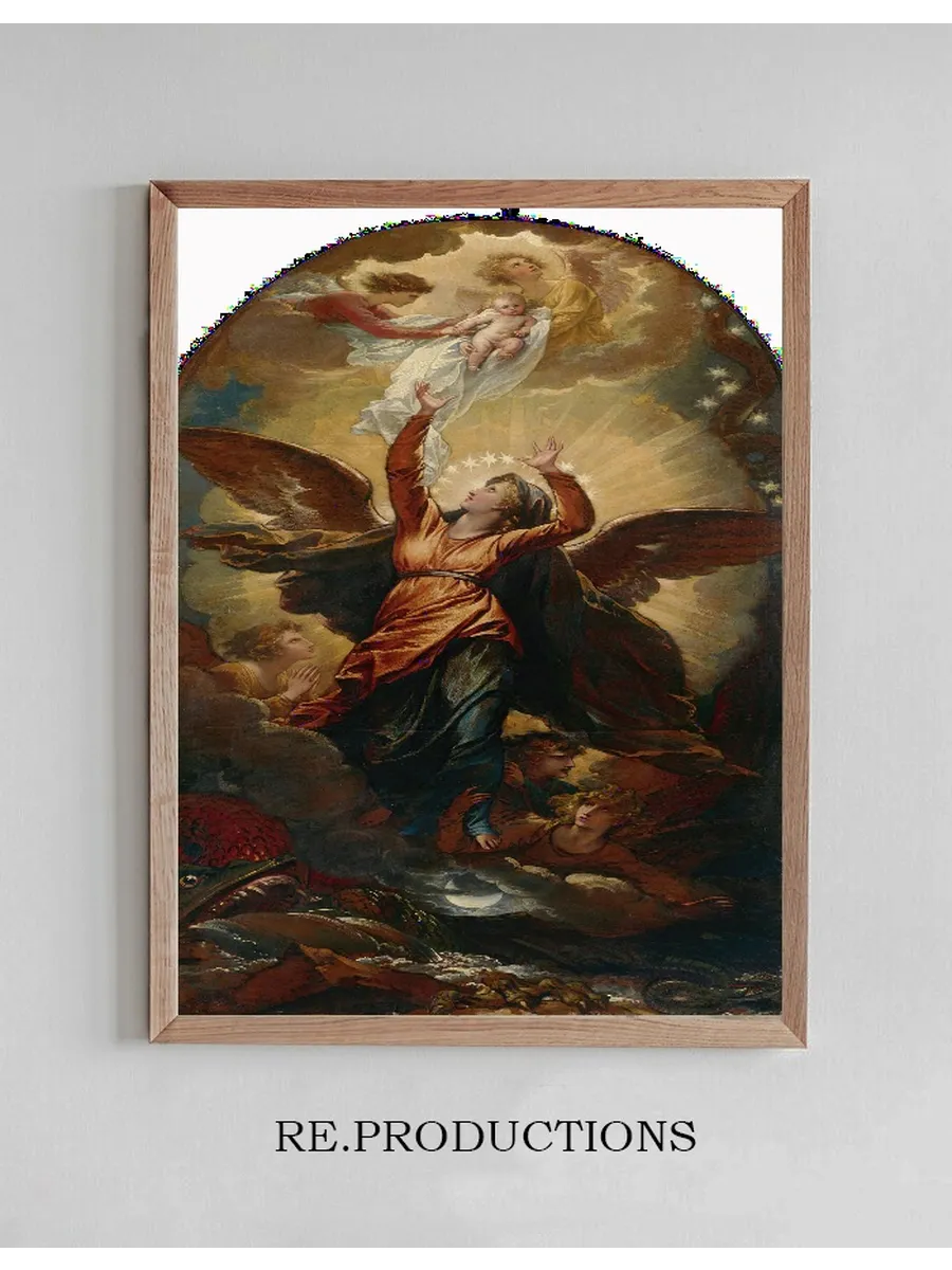 The Woman Clothed with the Sun Fleeth from the Persecution of the Dragon