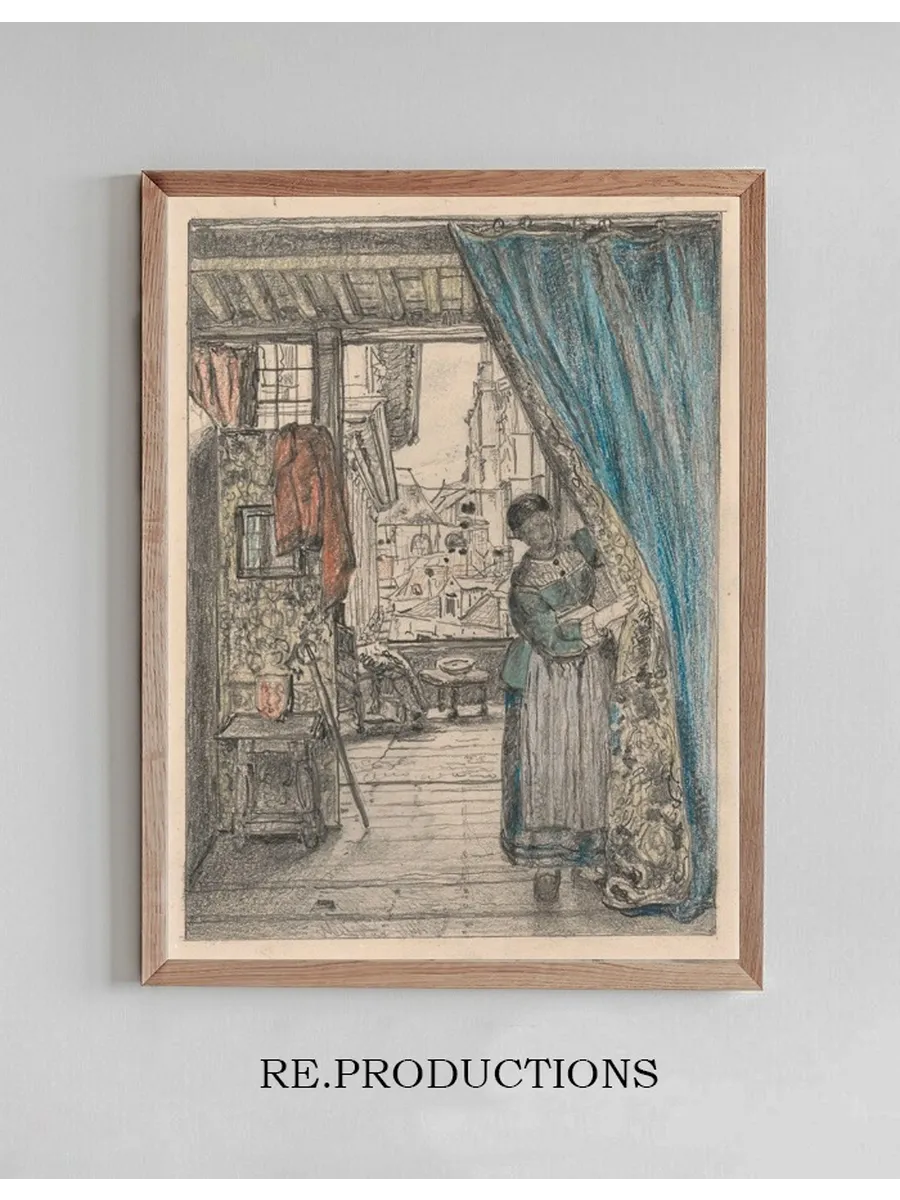The Woman at the Curtain