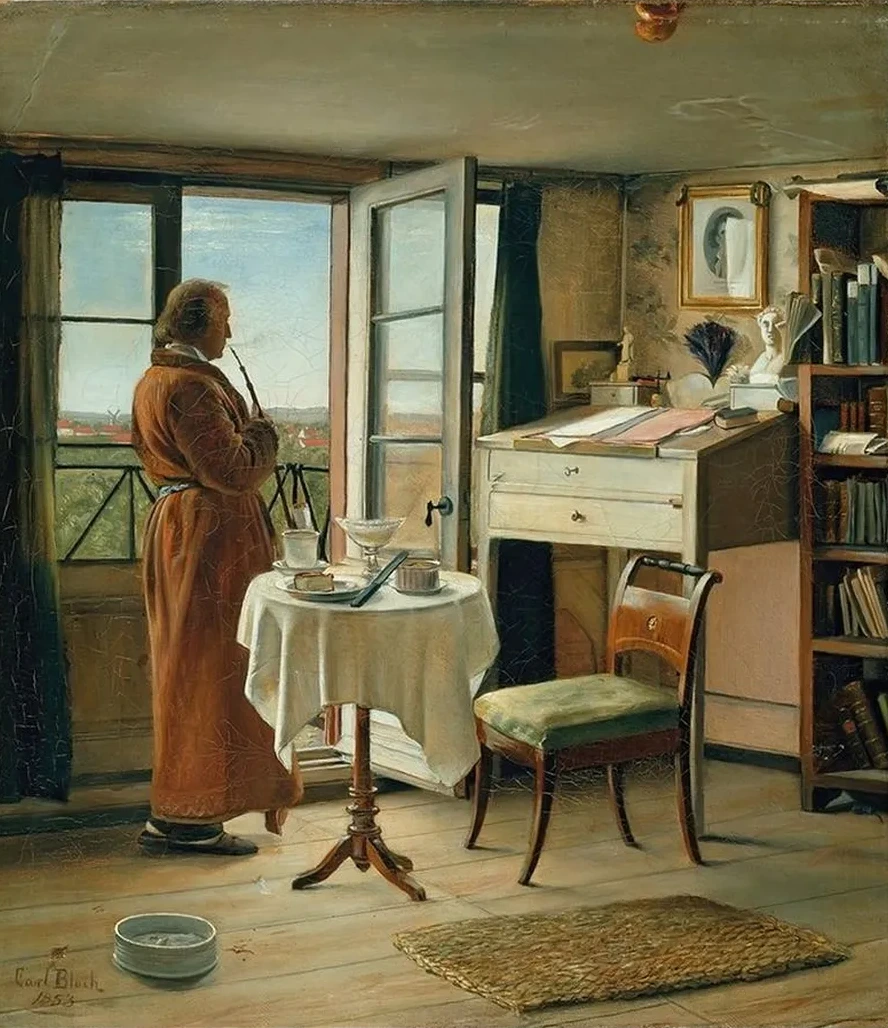 The Actor Kristian Mantzius in His Study