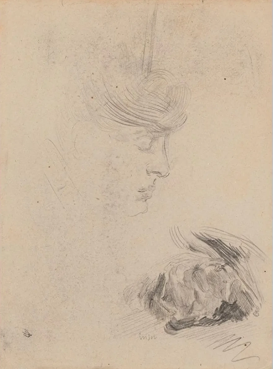 The artist's Sister Mitche and Figure