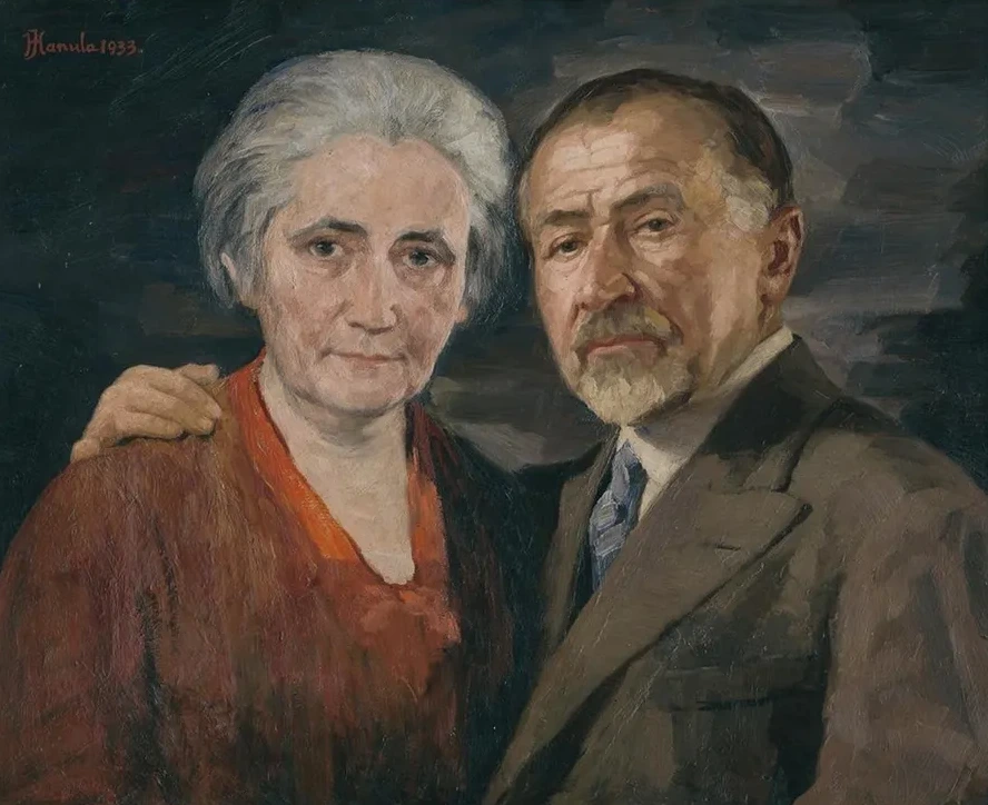 The Artist with His Wife