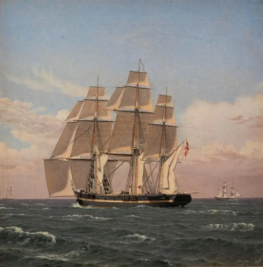 The Corvette Najaden Under Sail