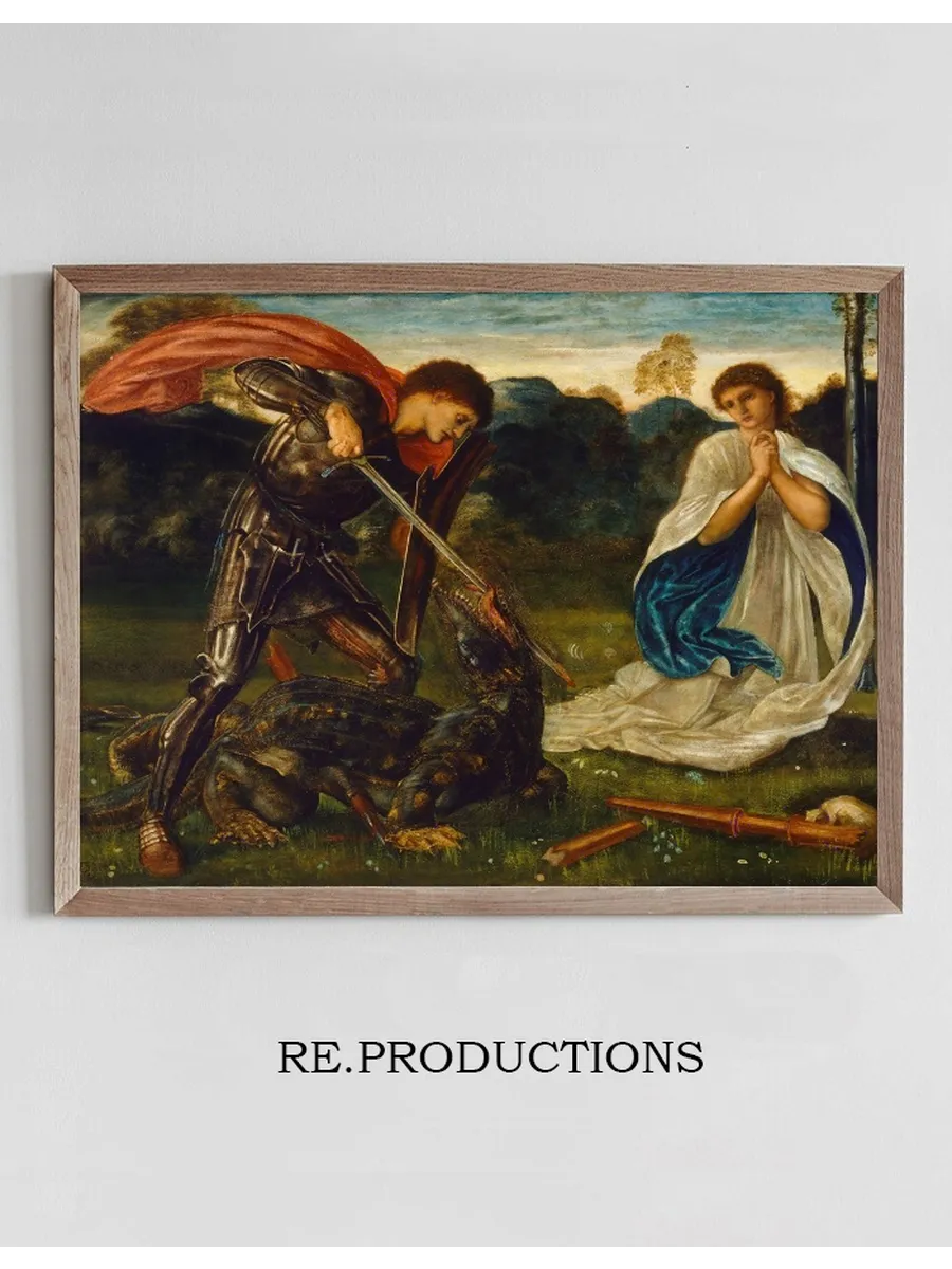 The fight St George kills the dragon VI