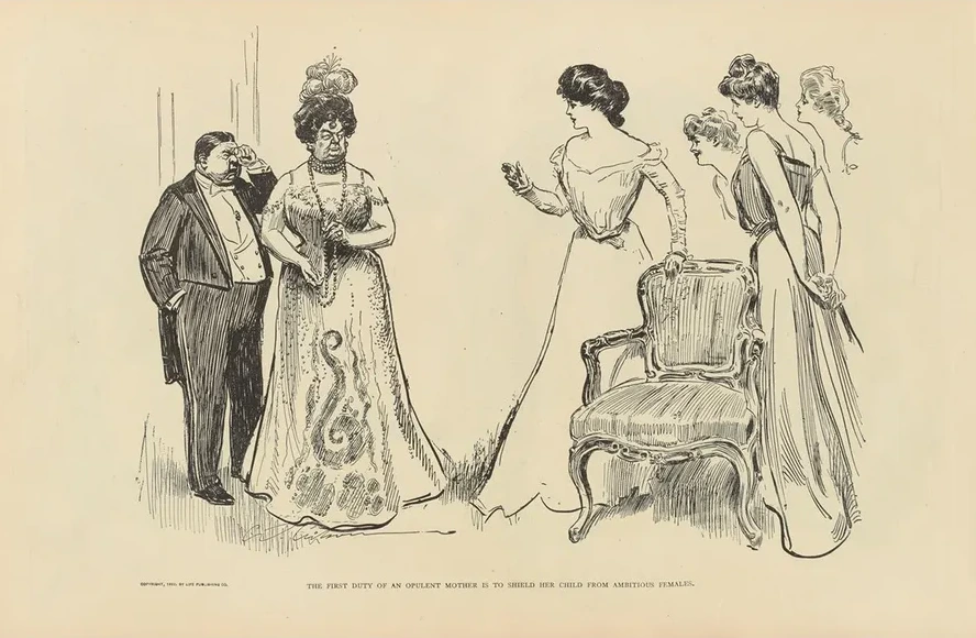 The First Duty of an Opulent Mother Is to Shield Her Child from Ambitious Females