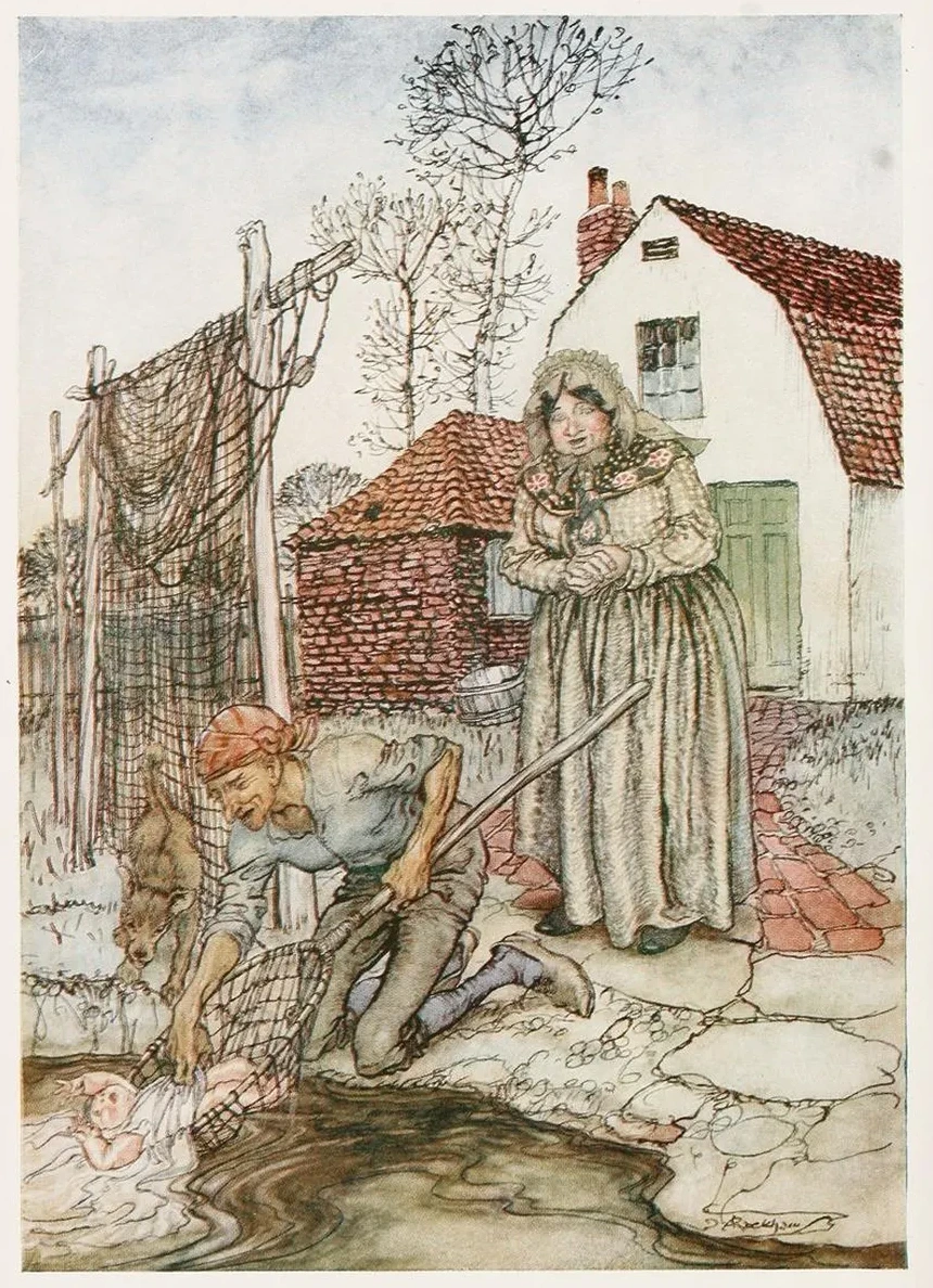 The Fisherman and His Wife Had No Children, and They Were Just Longing for a Baby