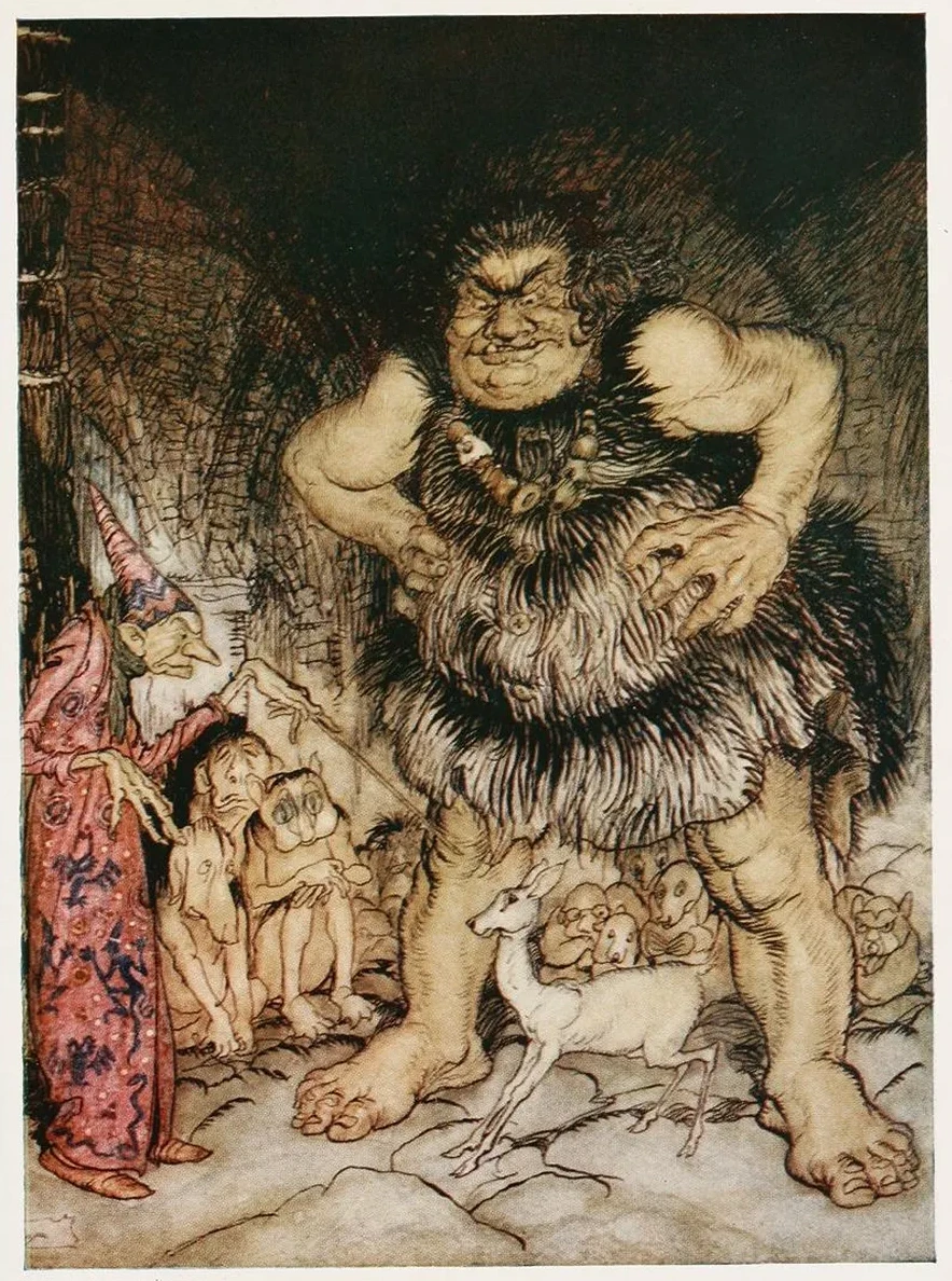 The Giant Galligantua and the Wicked Old Magician Transform the Duke's Daughter into a White Hind