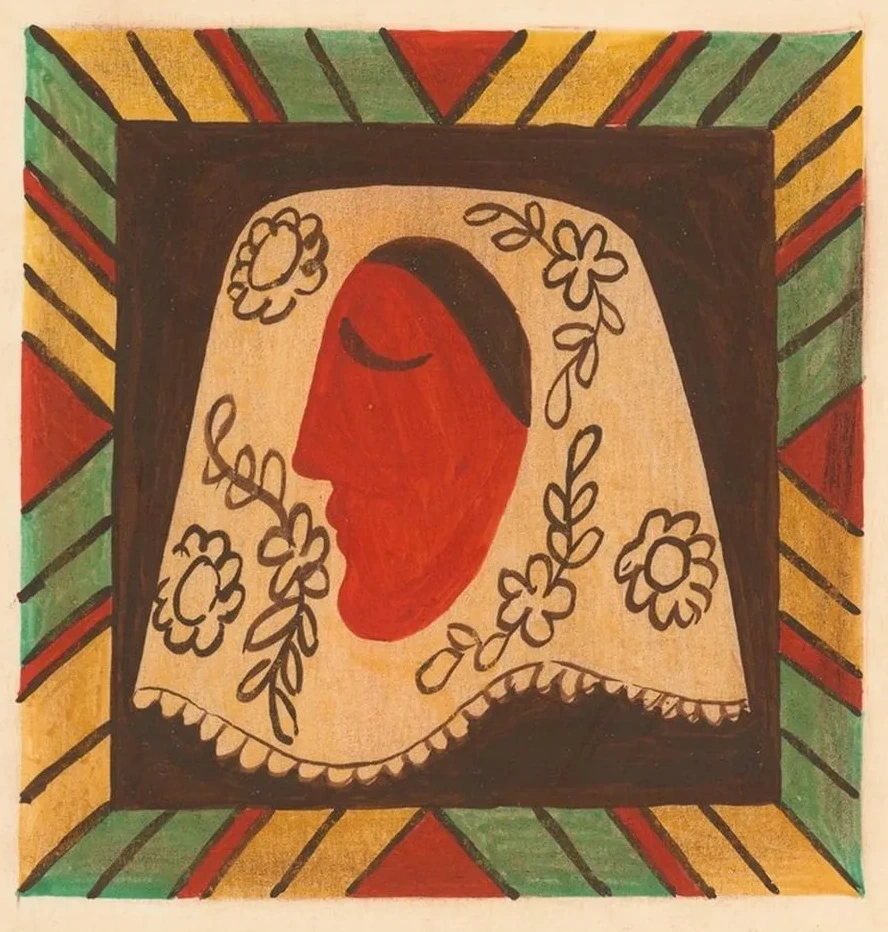 The Head of a Girl in a Scarf