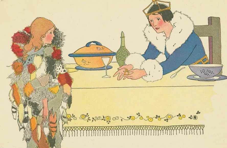 The King Questions Furball About the Golden Spinning Wheel Found in His Bowl of Soup