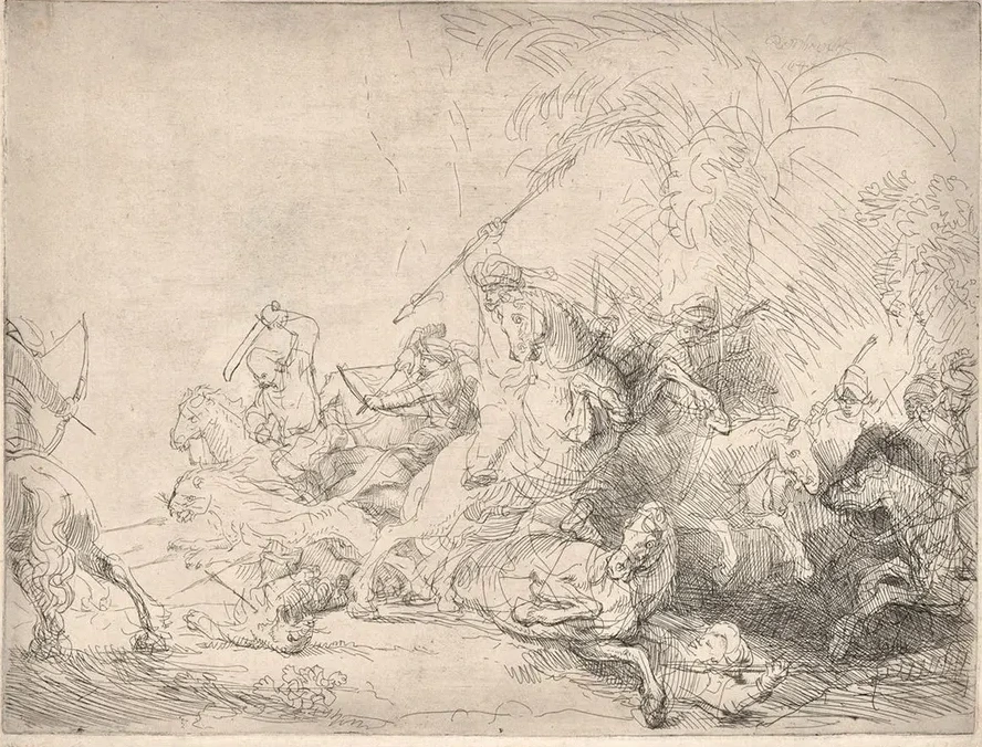 The large Lion Hunt