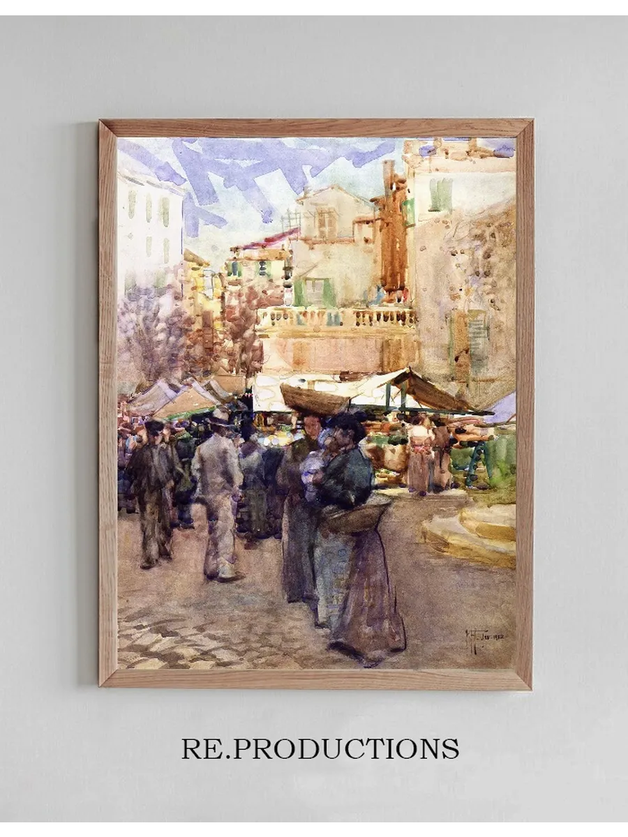 The market place, San Remo, Italy