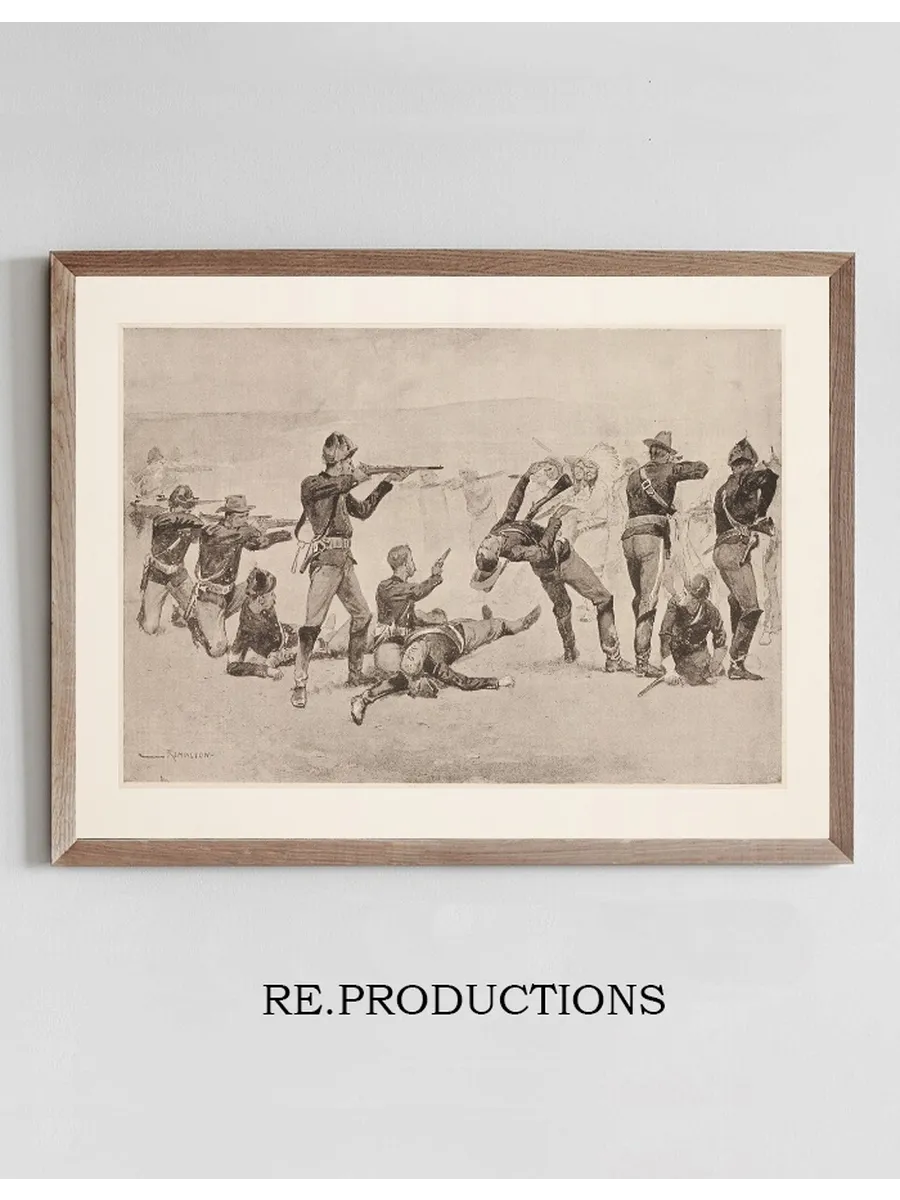The Opening of the Fight at Wounded Knee