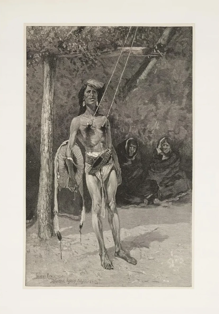 The Ordeal in the Sun Dance Among the Blackfeet Indians