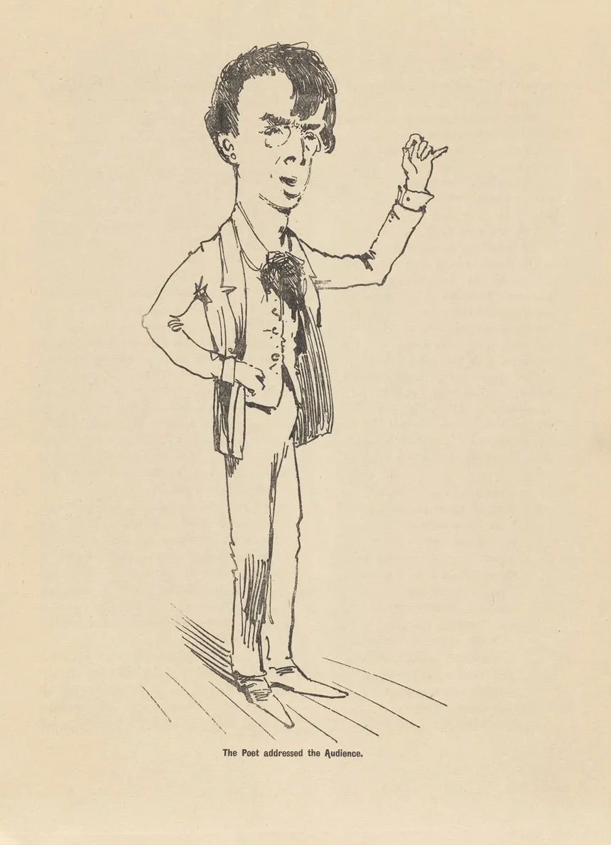 The Poet Addressed the Audience