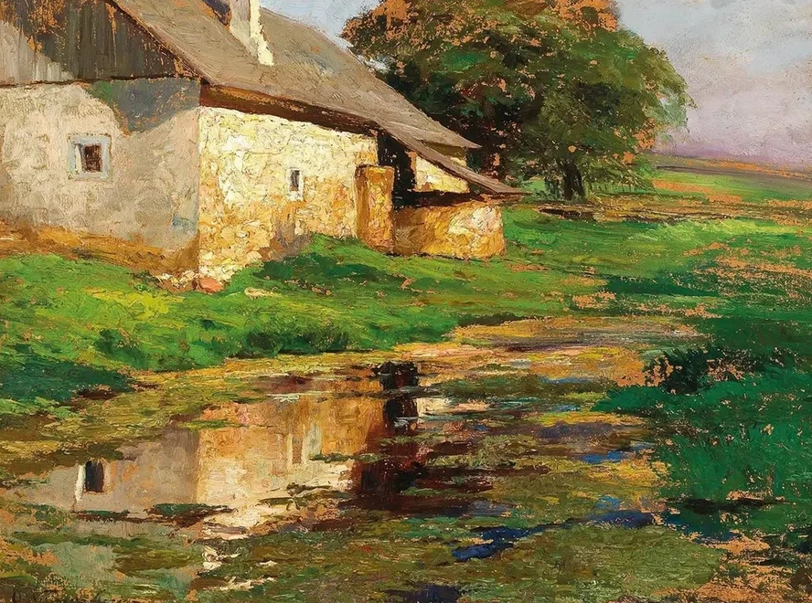 The Pond Behind the House