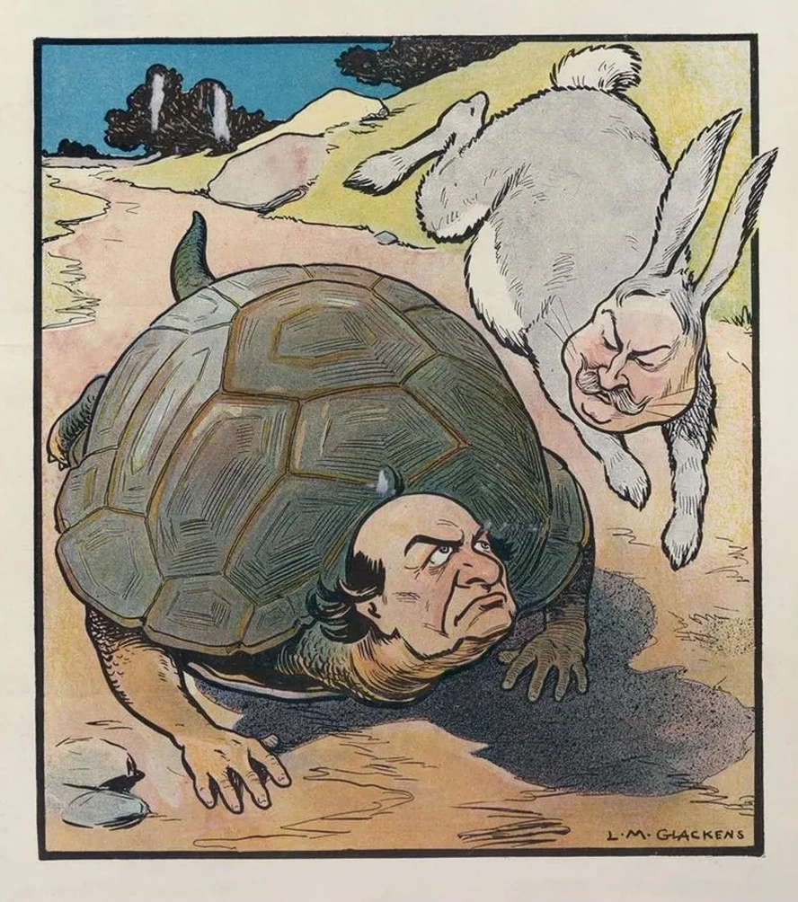 The Republican Hare and the Democratic Tortoise