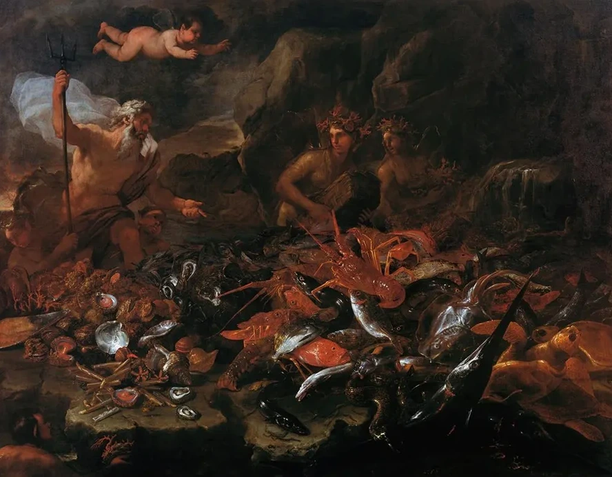 The Riches of the Sea with Neptune, Tritons and Two Nereids