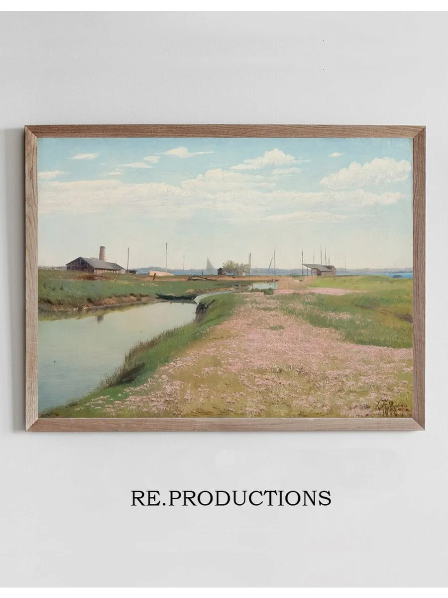 The River and the Harbour at Frederiksv Rk