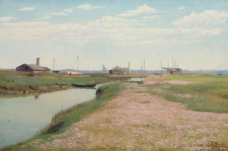 The River and the Harbour at Frederiksv Rk