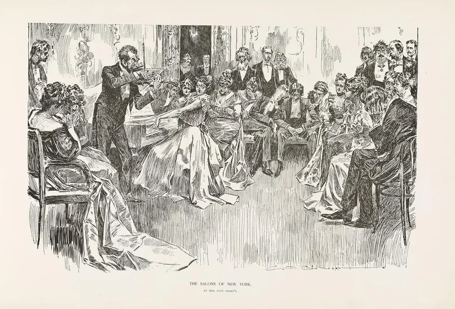 The salons of New York At Mrs Flat Sharp's