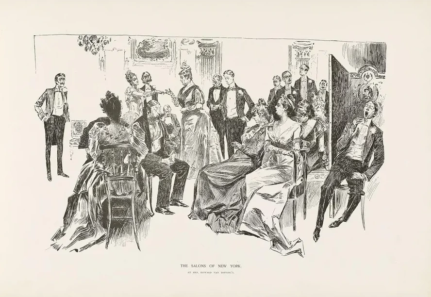 The salons of New York At Mrs Howard van Topping's