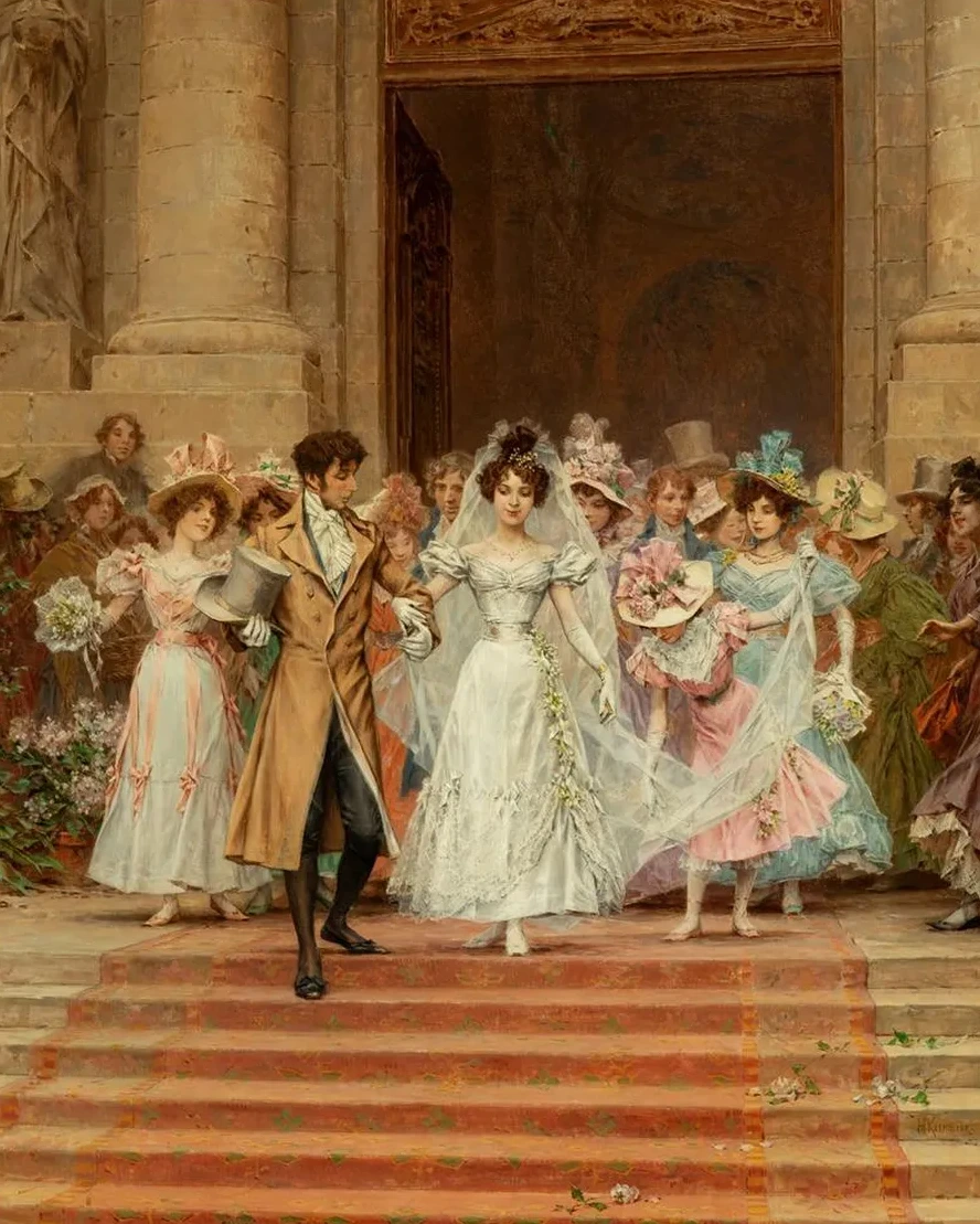The wedding, Church of St. Roch, Paris
