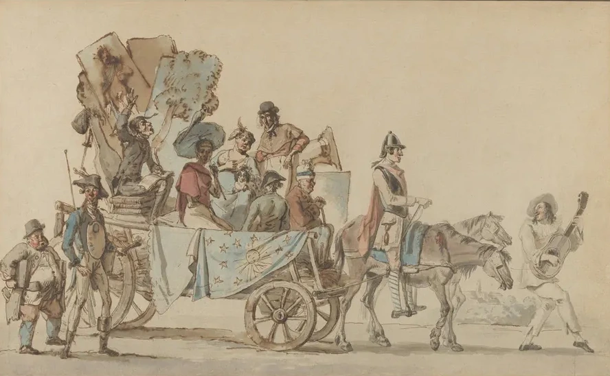 Theatrical Troupe on the Road