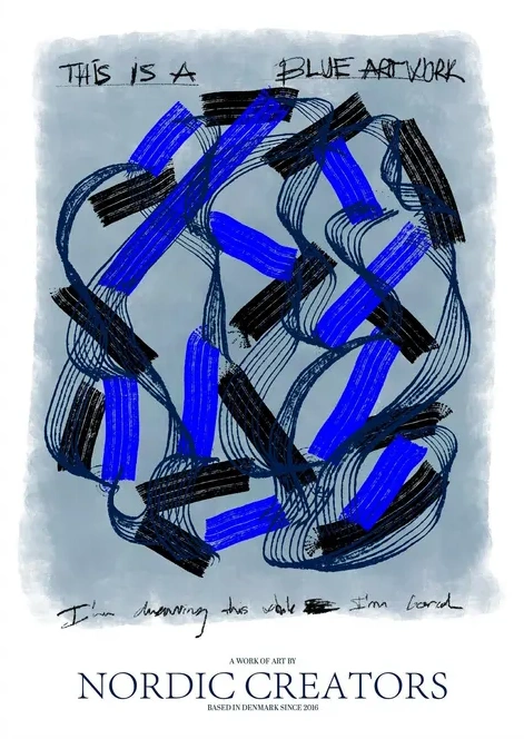 This Is A Blue Artwork