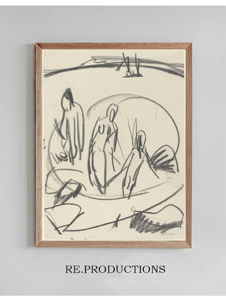 Three Bathers in the Sea
