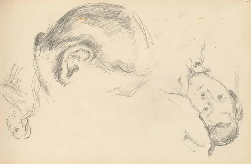 Three Heads, One of Madame Cezanne