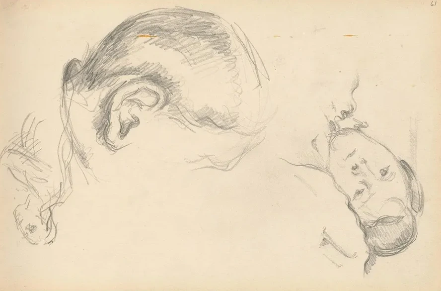 Three Heads, One of Madame Cezanne