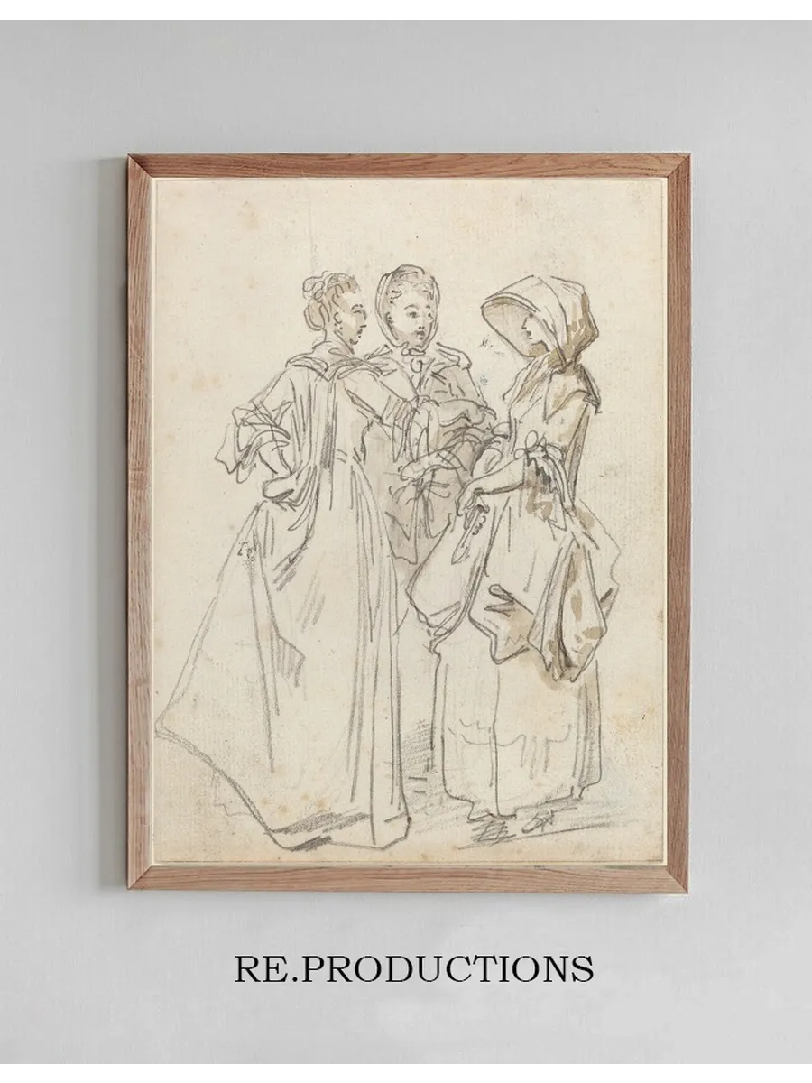 Three Ladies Chatting