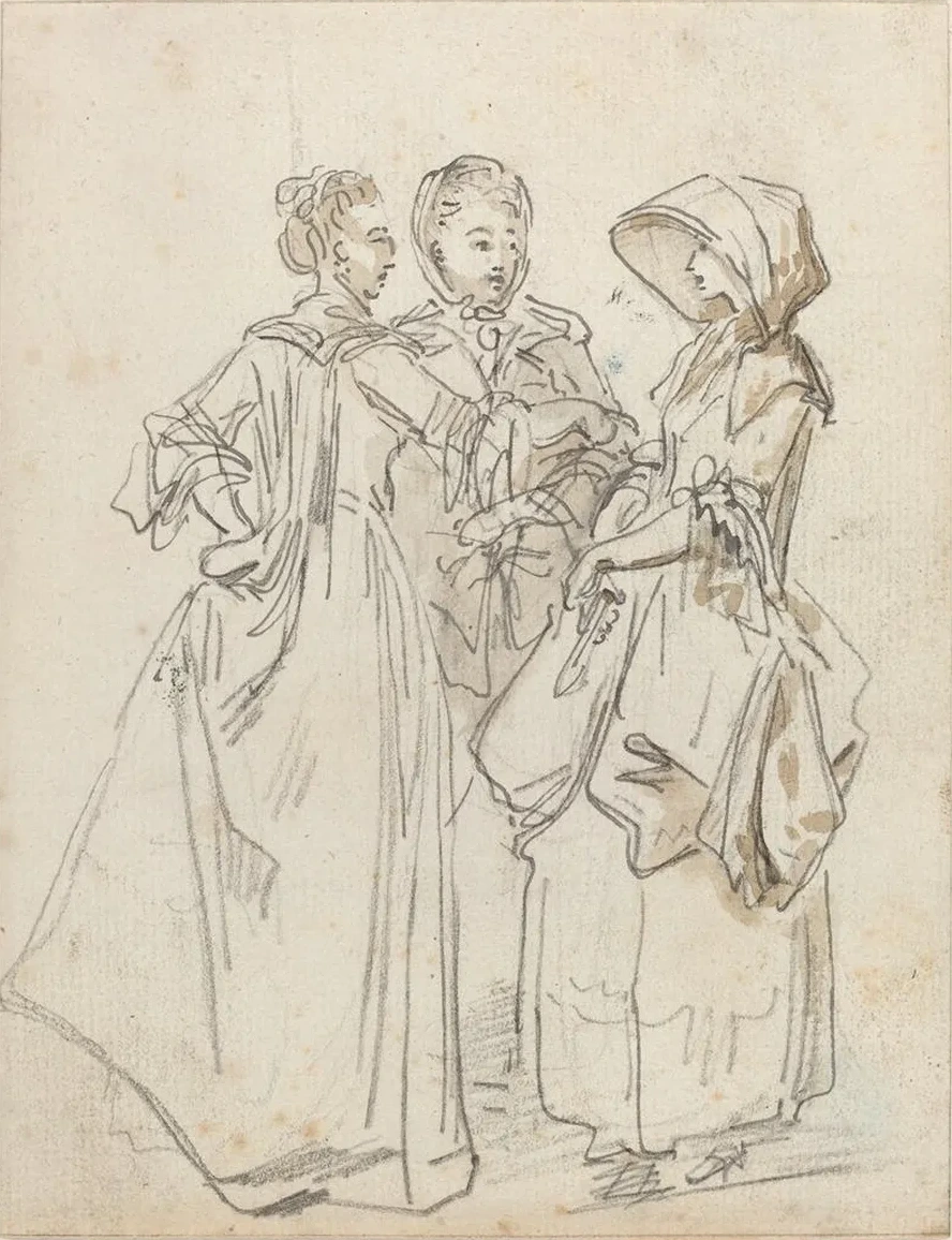 Three Ladies Chatting