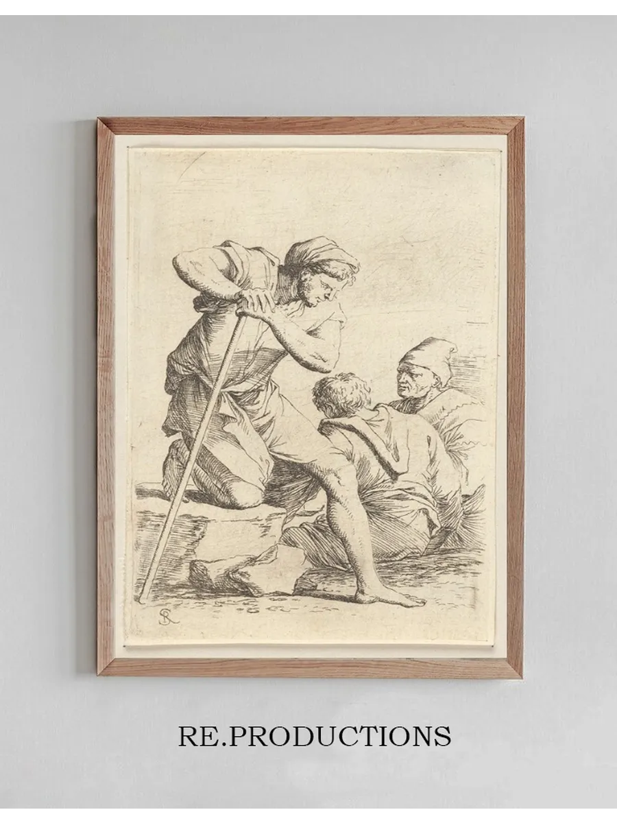 Three Men in Conversation