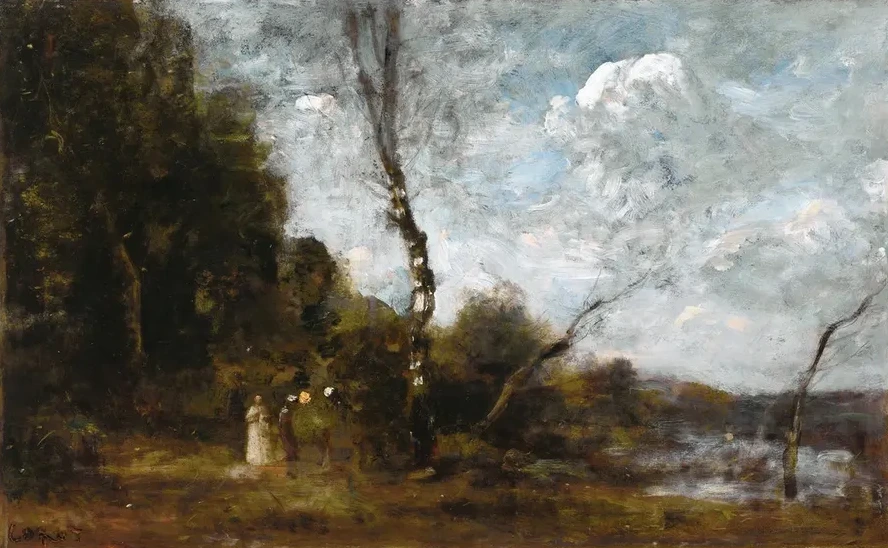 Three Peasant Women By A Wood