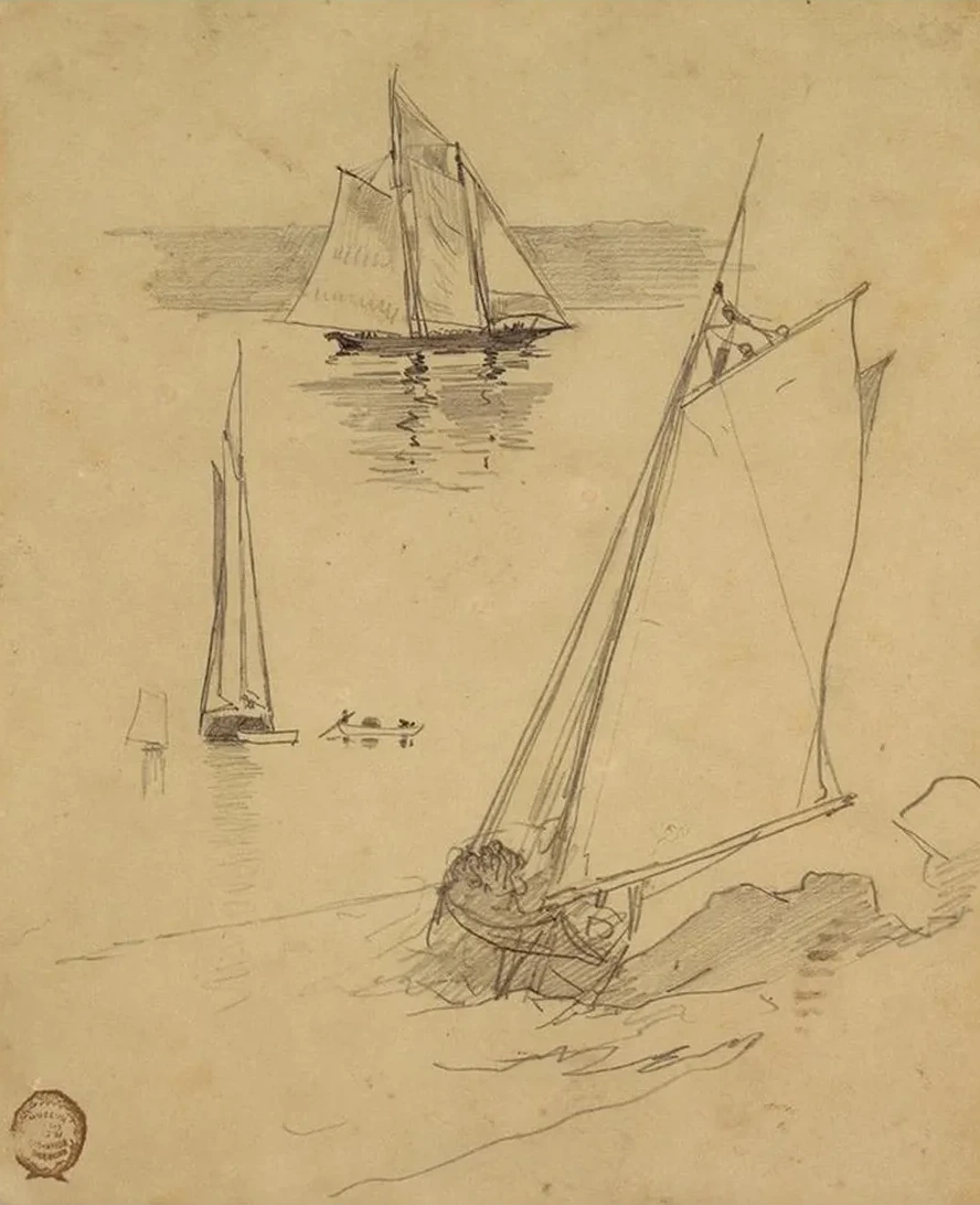 Three Sketches of Schooners