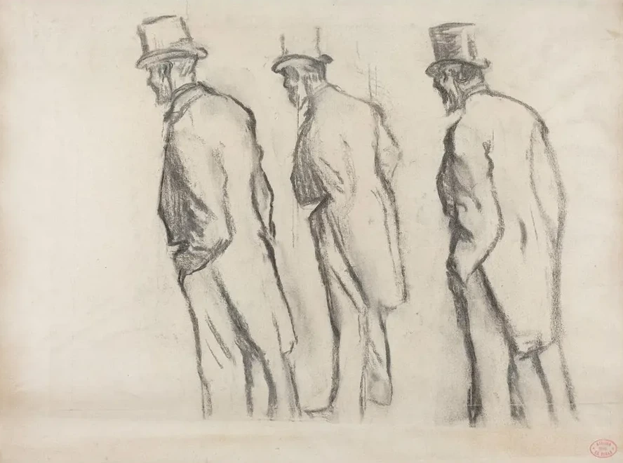 Three Studies of Ludovic Hal vy Standing II