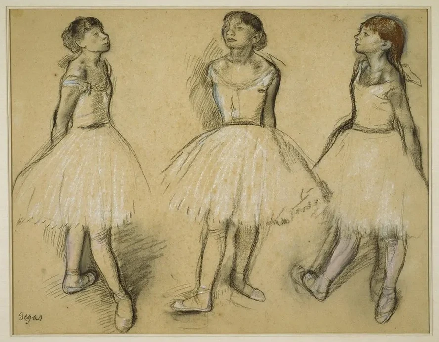 Three Studies of a Dancer in Fourth Position