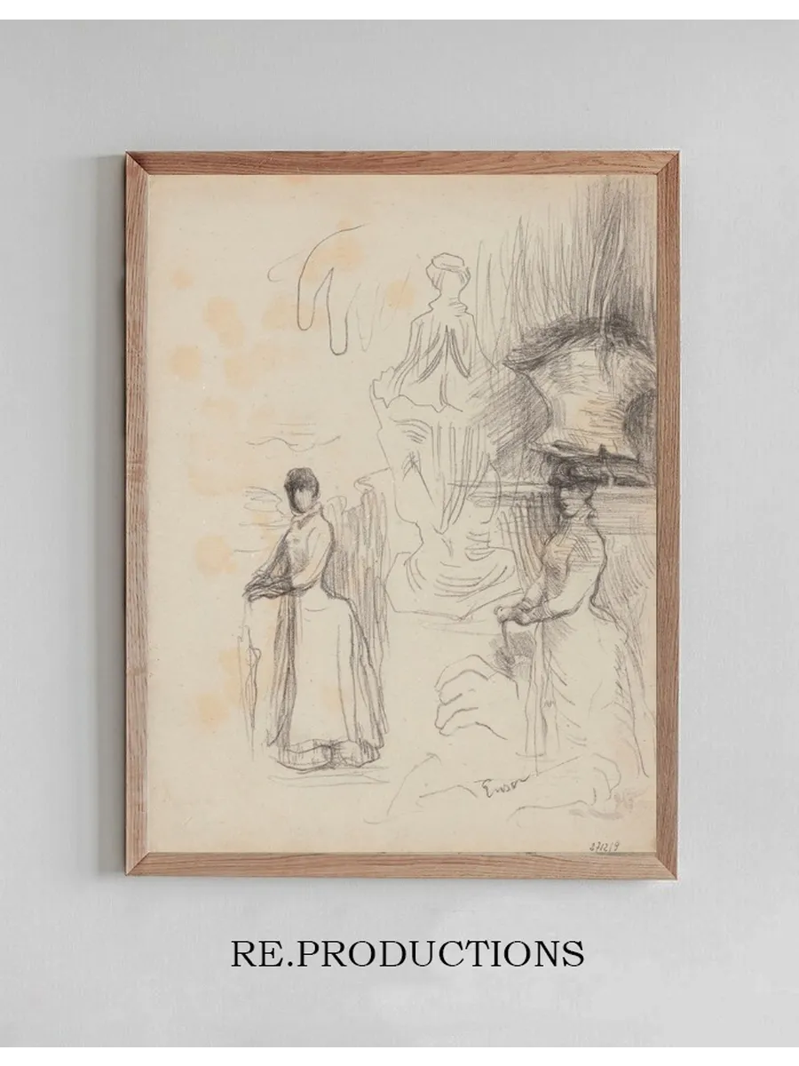 Three Studies of a Lady with Parasol