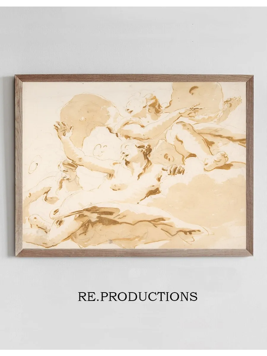 Three Winged Female Figures