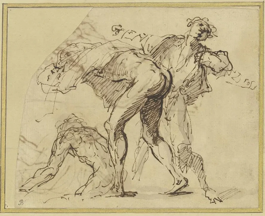 Three Bathers Undressing