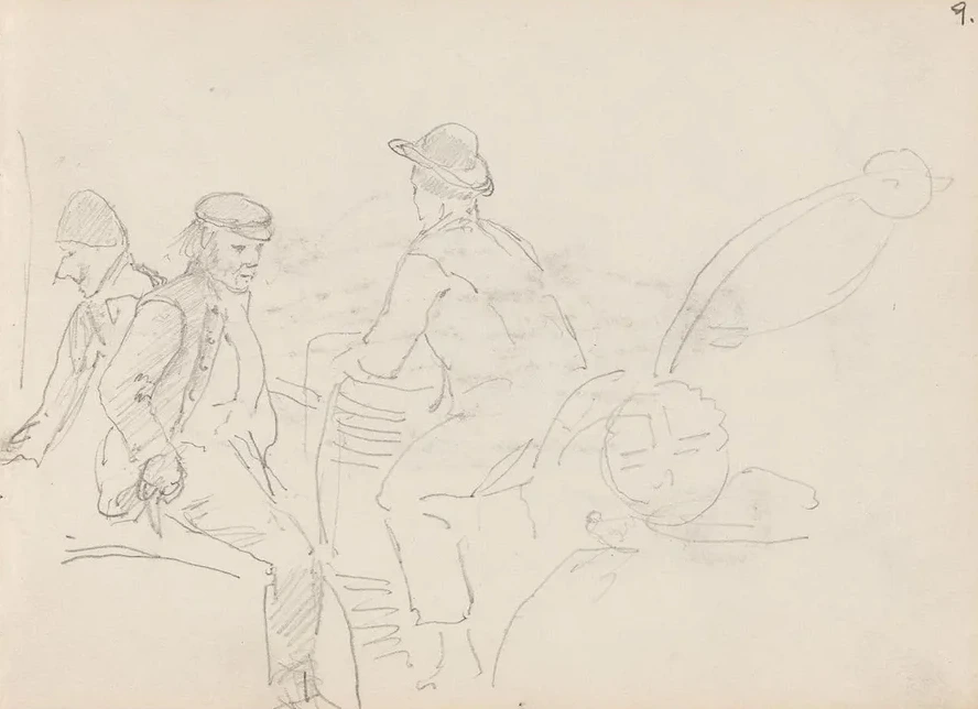 Three Male Figures