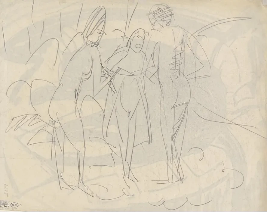 Three Standing Nudes