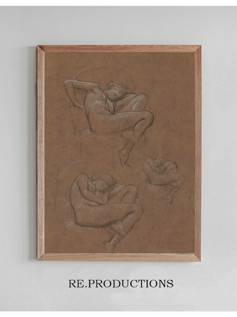 Three Studies for Flaming June
