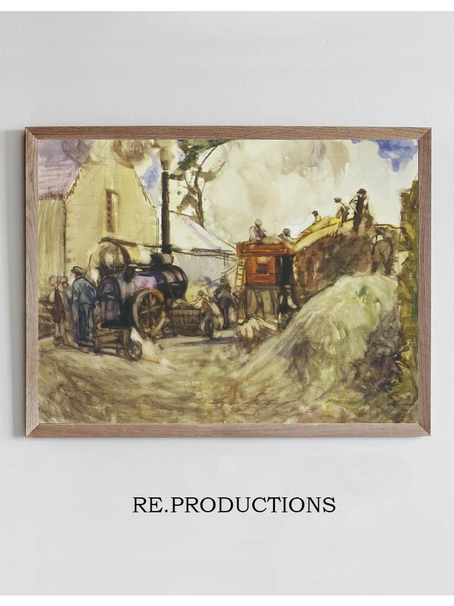 Threshing in the Cotswolds