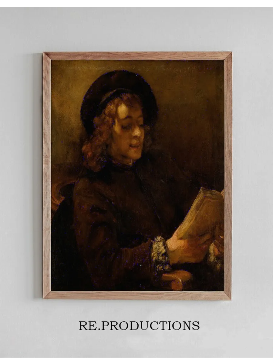 Titus van Rijn, the Artist's Son, Reading