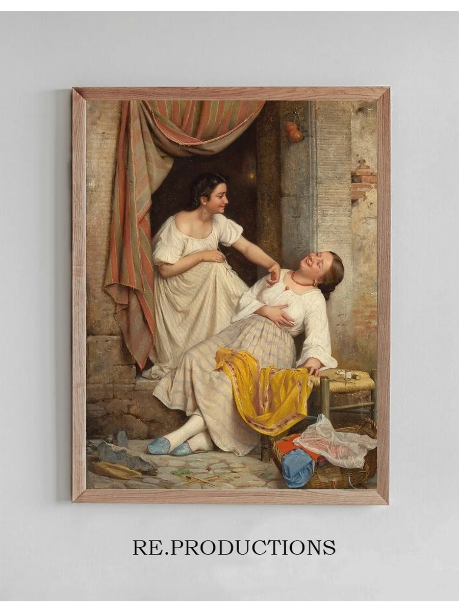 To Leende Piger (two Smiling Girls)
